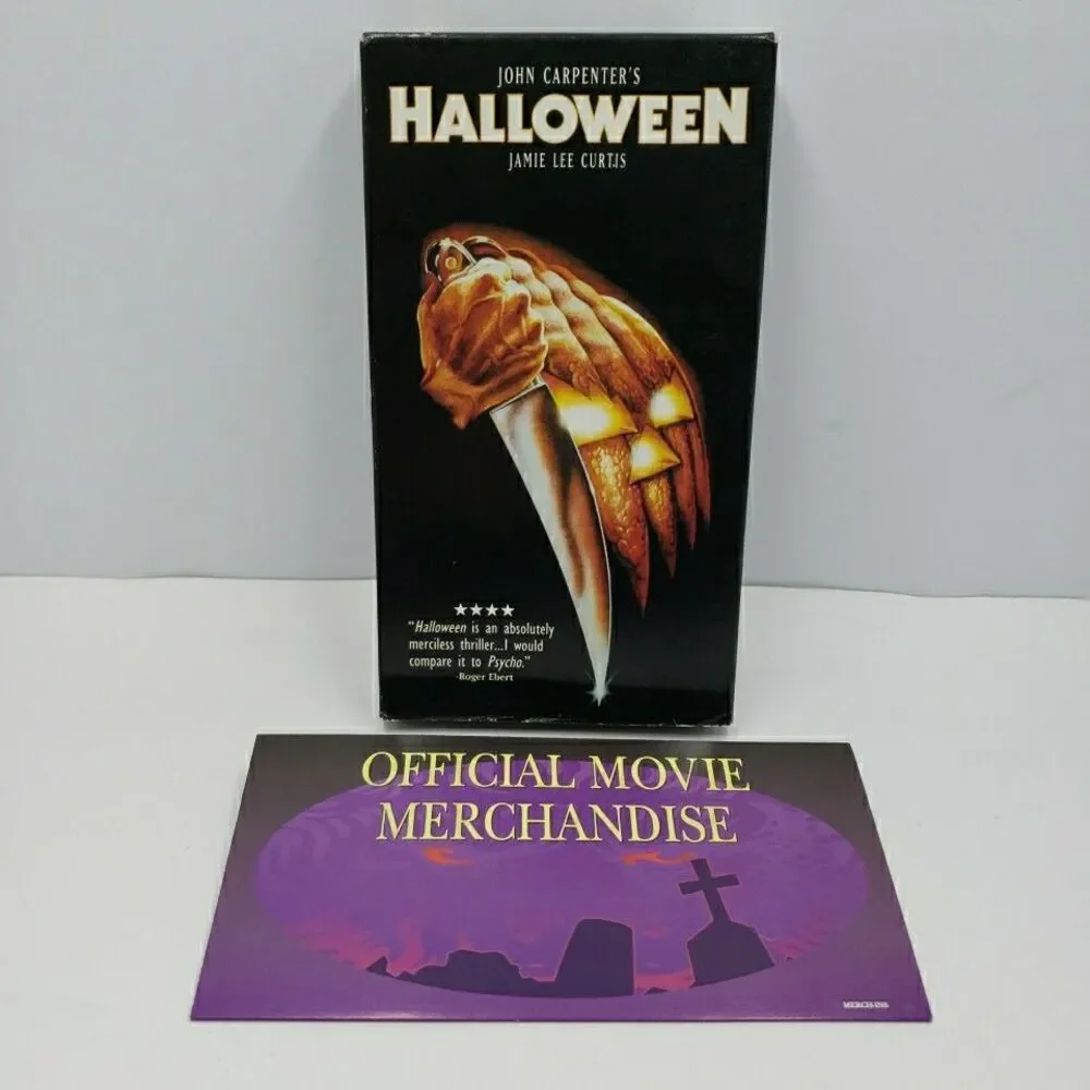 John Carpenter's Halloween VHS 1997 with Official Merchandise Card